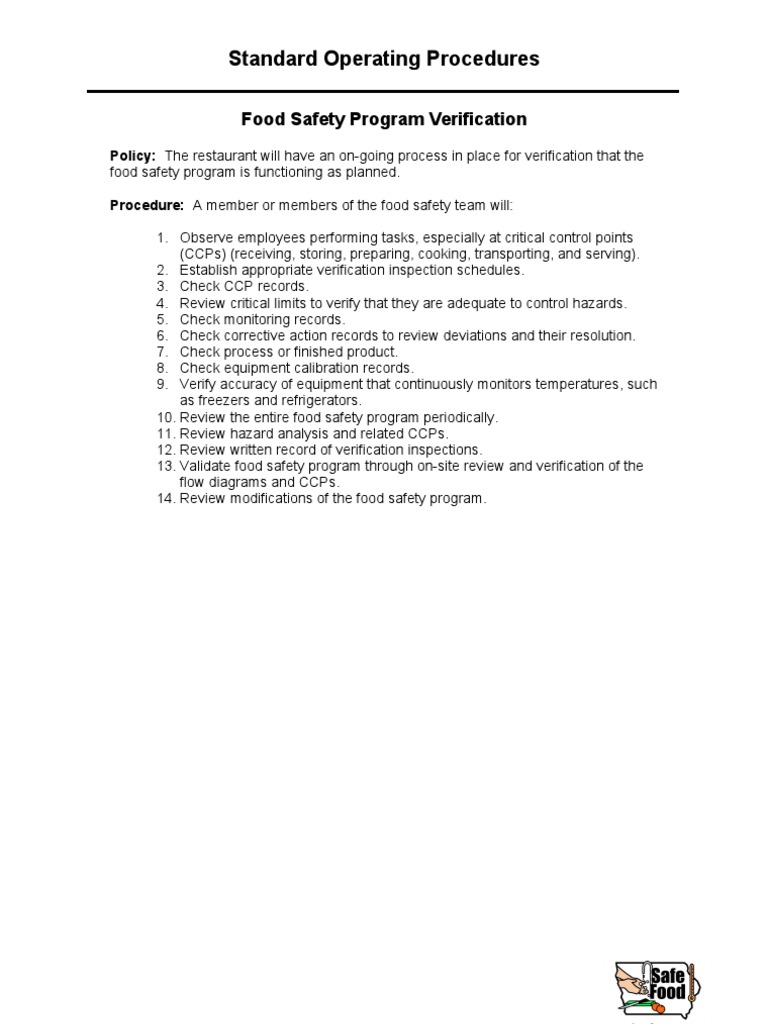 CCP Verification Procedures | PDF