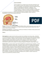 Síndrome de la articulación temporomandibular