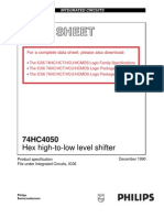 Integrated Circuits Data Sheet: 74HC4050 Hex High-to-Low Level Shifter
