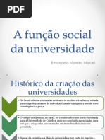 A função social da universidade