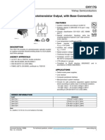 Vishay Semiconductors Optocoupler with Phototransistor Output and Base Connection