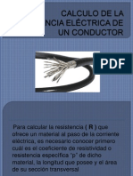 Calculo de La Resistencia Eléctrica de Un Conductor