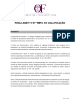 Reg Interno de Qualificação Ord - Farmac PDF