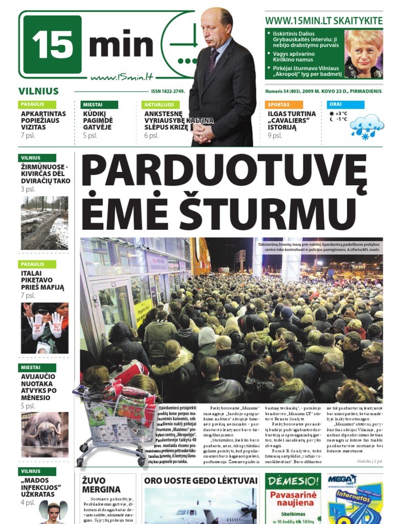 15min Vilnius 2009-03-23 | PDF