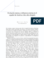 Evolución Interna o Influencia Externa en El Español de América PDF