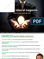 De La Idea Al Negocio PDF