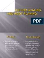 Rationale for Scaling and Root Planing