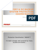 Battery and DC Backup System Protection and Coordination