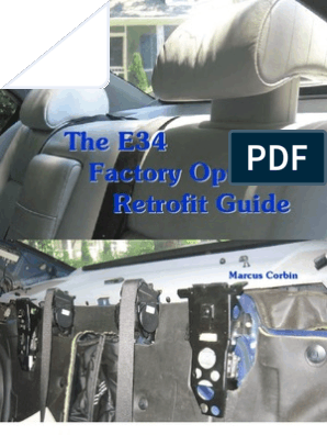 BMW E34 Factory Options Retrofit Guide, PDF, Seat Belt