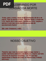 CELEBRANDO POR OCASIÃO DA MORTE