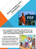 Relación padres e hijos adolescentes