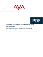 Avaya CTI Adapter - Salesforce - Com Integration Installation and Configuration Guide