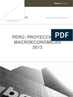 Scotiabank - Proyecciones Marco - Económicas 2013