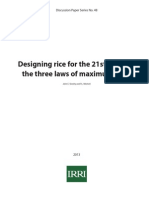 Designing rice for the 21st century