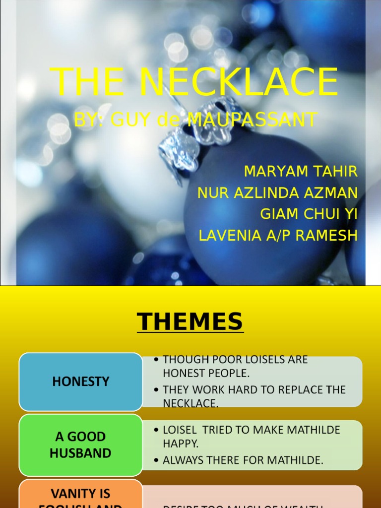 The Necklace by Guy de Maupassant