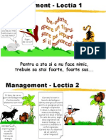 4 Lectii de Management