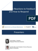 10 top reactions to Feedback