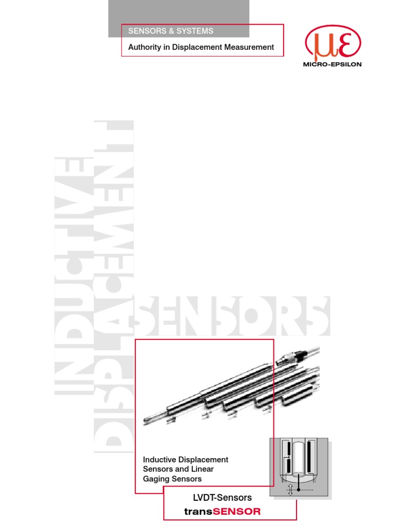 LVDT Gaging and Micro Sensors Overview | PDF | Inductor | Transformer