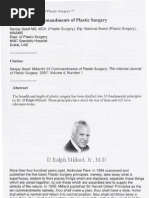 Download Dr Saraf Paper Millards 33 Commandments of Plastic Surgery by Dr Sanjay Saraf SN14485840 doc pdf
