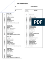 Plan de Materias Instituto