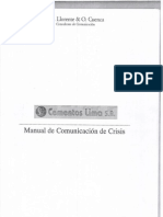 Manual de Comunicación de Crisis I