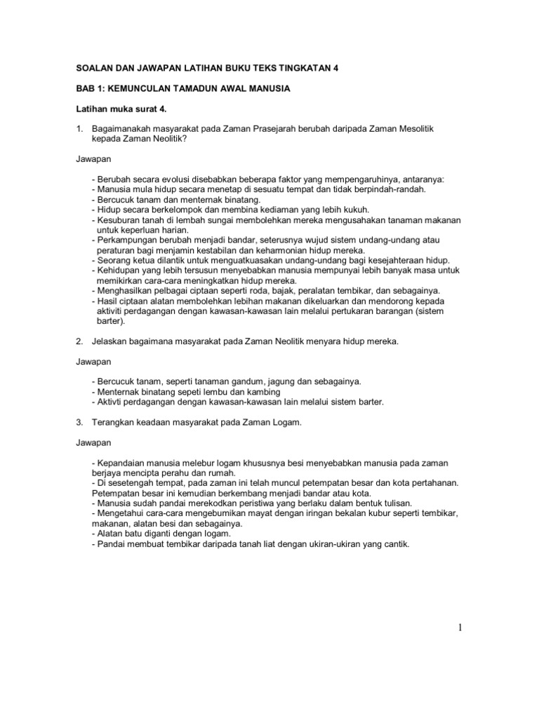 Sejarah Jawapan Esei Buku Teks Ting 4 Pdf