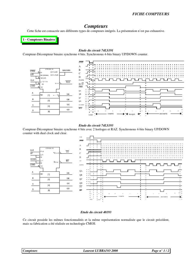 Compteur | PDF | Électrotechnique | Électronique
