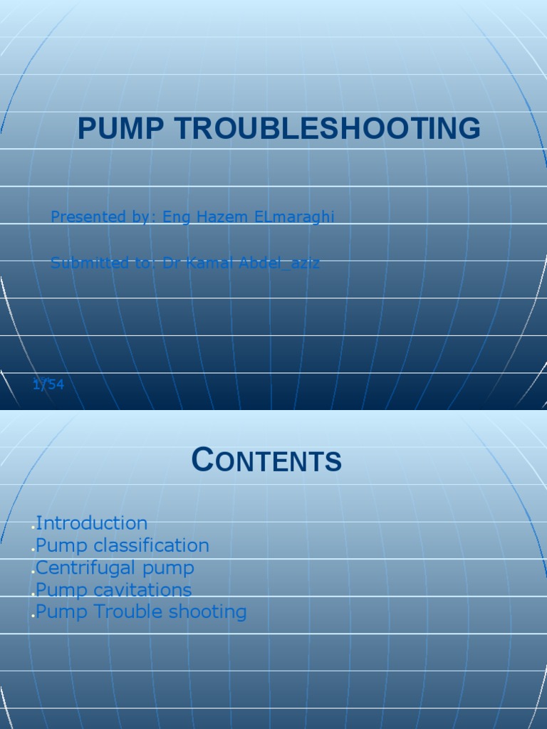 Centrifugal Pump Troubleshooting Guide | PDF | Pump | Energy Technology