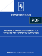 Workshop Manual Testarossa Supplement Catalytic Converter