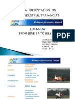 A Presentation On Industrial Training At: Lucknow