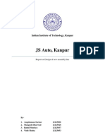 A Report on the Design of Basic Assembly line for J.S.Auto, Kanpur, India