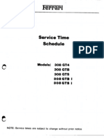 Service Time Schedule 308