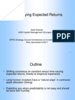 Time-Varying Expected Returns: Antti Ilmanen AQR Capital Management (Europe) LLP