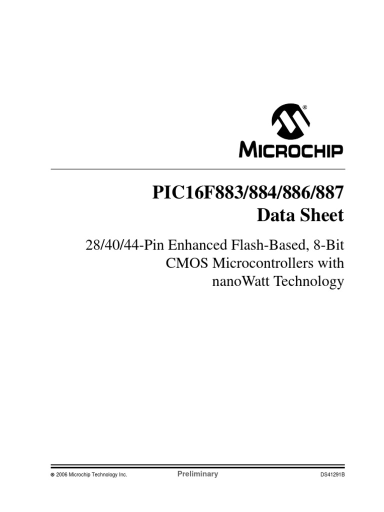 DataSheet 16f883 PDF | PDF | Digital Electronics | Electronic Design