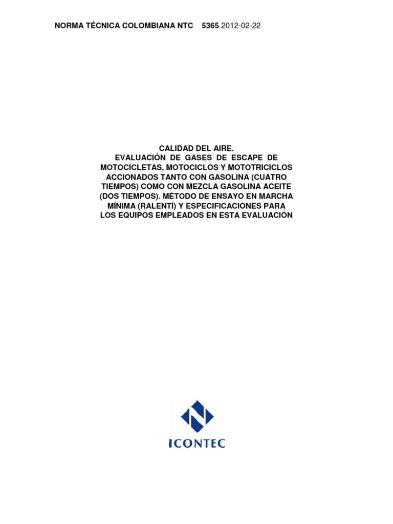 NTC 5365 Version 2012 | PDF | Calibración | Software