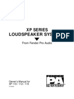 XP Series Loudspeaker Systems: From Fender Pro Audio