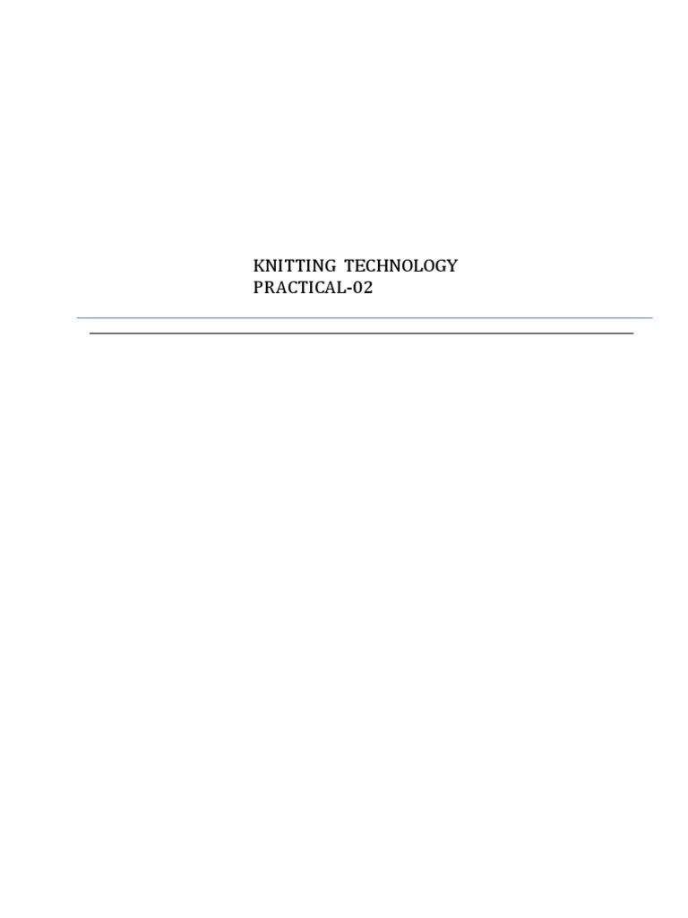 Knitting Machine Elements and Functions | PDF | Knitting | Textiles