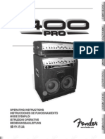 400 PRO Combo and Head Manual