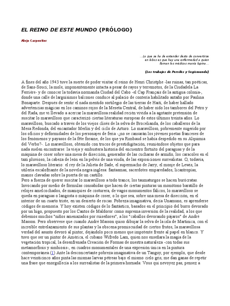 El Reino de Este Mundo PDF
