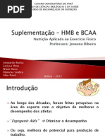 Suplementação – HMB e BCAA
