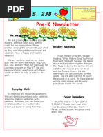 Prek April Newsletter