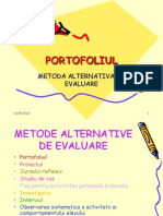 Portofoliulmetoda Alternativa de Evaluare