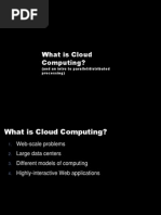 What Is Cloud Computing?: (And An Intro To Parallel/distributed Processing)