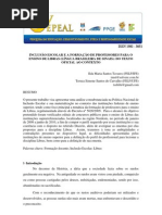 Inclusao Escolar e a Formacao de Professores Para o Ensino de Libras Lingua Brasileira de Sinais