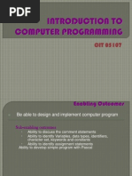 Introduction To Computer Programming1