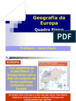 Aula 10 - Geografia - Europa - Quadro - Fisico