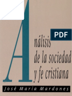 Analisis de La Sociedad y Fe Cristiana Mardones