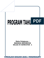 Program Tahunan Bahasa Indonesia (SD)
