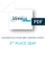 3 Place Seaf: Congratulations Bps Senior Choir!