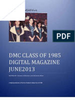 DMC CLASS OF 1985 DIGITAL MAGAZINE. JUNE 2013